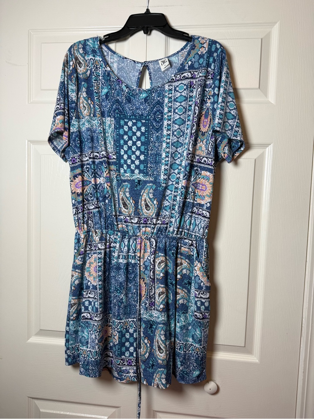 Sew In Love Multi Print Plus Size Romper‎